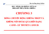 Bài giảng Chương 3.Dòng chuyển động  - Khí động lực học | Học viện Hàng Không Việt Nam