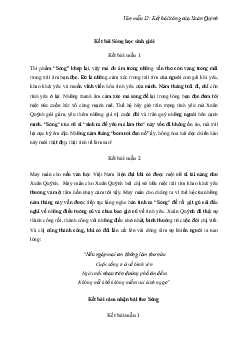 TOP 91 mẫu kết bài về tác phẩm Sóng hay nhất | Văn mẫu 12