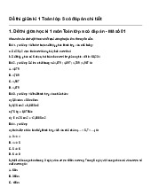 Đề thi giữa kì 1 Toán lớp 5 có đáp án chi tiết