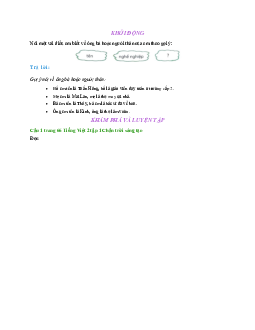 Giải SHK môn Tiếng Việt lớp 2 - Bài 3: Bà nội, bà ngoại |  Chân trời sáng tạo