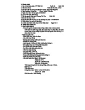 Kế hoạch chăm sóc sau mổ sỏi thận - Bệnh nhân Vũ Thị Hà