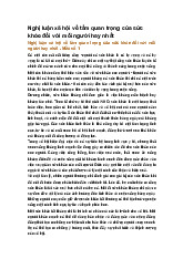 Nghị luận xã hội về tầm quan trọng của sức khỏe đối với mỗi người hay nhất