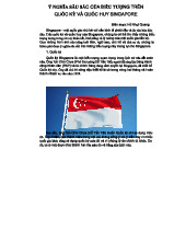 Ý Nghĩa Sâu Sắc Của Biểu Tượng Quốc Kỳ và Quốc Huy Singapore