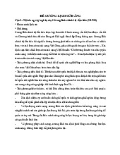 Đề cương: Cương lĩnh, Nghị quyết, Chỉ thị - Kháng chiến 1945 | Môn Lịch sử Đảng - Trường Đại học Luật, Đại học Huế