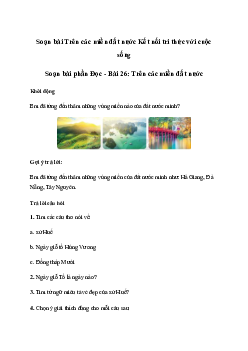 Soạn bài Trên các miền đất nước (trang 113)| Tiếng việt 2 sách Kết nối tri thức