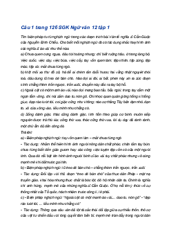 Soạn bài Thực hành tiếng Việt trang 126 | Ngữ văn 12 Cánh diều (Tập 1)