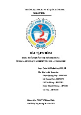 Kế Hoạch Marketing Cho Coolmate | Môn Quản trị marketing - Đại học Kinh Tế Quốc Dân