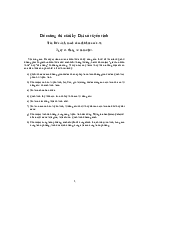 Đề cương thi cuối kì môn Đại cương tuyến tính | Đại học Sư Phạm Hà Nội