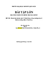 Bài tập lớn - Trình bày lý luận của CN Mác Lênin về quy luật giá trị và liên hệ với thực tiễn - Kinh tế Chính trị Mác-Lê Nin (KTCT01) | Đại học kinh tế quốc dân NEU