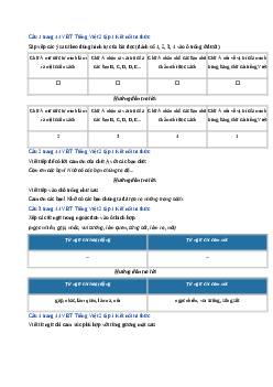 Giải VBT môn Tiếng việt 2 - Bài 19: Chữ A và những người bạn | Kết nối tri thức