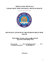 Nghiên cứu doanh nghiệp vinamilk chuyển đổi sang mô hình doanh nghiệp số hóa | Bài thảo luận chuyển đổi số trong kinh doannh
