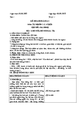 Kế hoạch bài dạy môn: Tự nhiên và xã hội Chủ đề: gia đình | Giáo án lớp 3