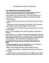 Nội dung ôn tập LSĐ/ Trường đại học Nguyễn Tất Thành