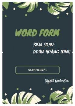 Word formation - Olympic 30-4