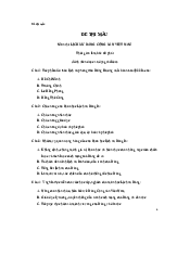 Đề thi mẫu - Lịch sử đảng | Trường Đại học Mở Thành phố Hồ Chí Minh