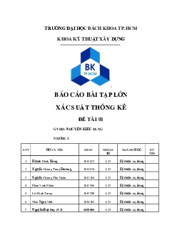 Báo cáo bài tập lớn xác xuất thống kê