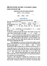 Mẫu đơn khiếu nại hành vi xử phạt vi phạm hành chính trái luật