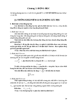 Giáo trình "Chương 2: Động học"