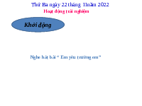 Giáo án điện tử Hoạt động trải nghiệm 3 Chân trời sáng tạo: Tuần 12 (tiết 2)