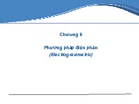Chương 6: Phương pháp điện phân | Bài giảng môn Phân tích bằng công cụ | Đại học Bách khoa hà nội