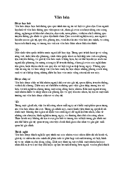 Tài liệu ôn tập môn Cơ sở văn hóa Việt Nam | Trường Đại học Văn hóa Hà Nội