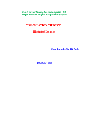 Tài liệu ôn tập môn Lý thuyết dịch | Trường Đại học Ngoại ngữ, Đại học Đà Nẵng