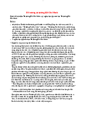 Đề cương tư tưởng Hồ Chí Minh - Quản trị kinh doanh | Trường Đại Học Công Đoàn