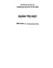 Tài liệu cơ bản môn Quản trị học (Môn QT01) - Nội dung và lý thuyết chính