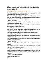 Tổng hợp các bài Toán có lời văn lớp 2 có đáp án chi tiết nhất