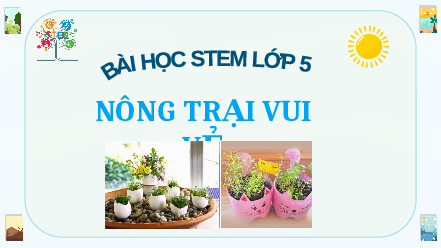 Giáo án điện tử Khoa học 5 Bài học stem Cánh diều: Nông trại vui vẻ