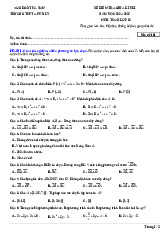 Đề giữa kì 1 Toán 10 năm 2024 – 2025 trường THPT A Phủ Lý – Hà Nam