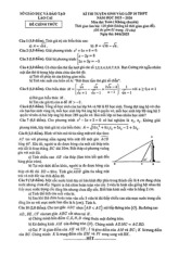 Đề tuyển sinh lớp 10 môn Toán (không chuyên) năm 2025 – 2026 sở GD&ĐT Lào Cai