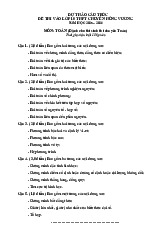 Đề tham khảo tuyển sinh lớp 10 Toán (chuyên) năm 2025 – 2026 THPT chuyên Hùng Vương – Phú Thọ