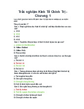 Chương 1,2,3 Kinh Tế Chính Trị - Ghi chú và Câu hỏi Trắc nghiệm | Kinh tế chính trị Mác - Lênin | Đại học Tôn Đức Thắng