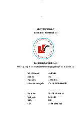 Bài thu hoạch diễn án Kỹ năng cơ bản của Luật sư khi tham gia giải quyết các vụ án hình sự - Luật Kinh Tế | Trường Đại học Mở Hà Nội