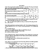 Bài tập ôn tập Thống kê ứng dụng | Trường Đại học Kinh tế – Luật, Đại học Quốc gia Thành phố Hồ Chí Minh