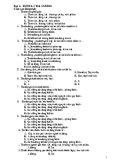 Tổng hợp Câu hỏi trắc nghiệm Dược lý (Có đáp án) | Trường Đại học Y khoa Vinh