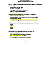 TRẮC NGHIỆM ÔN TẬP CUỐI KÌ - HỌC PHẦN TƯ TƯỞNG HỒ CHÍ MINH