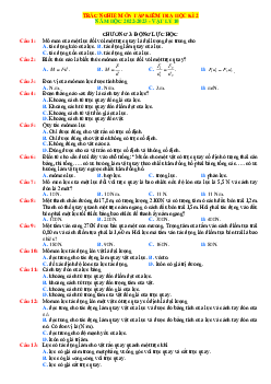 Tổng hợp 180 câu trắc nghiệm ôn tập HK2 Vật lí 10 Kết nối tri thức có đáp án