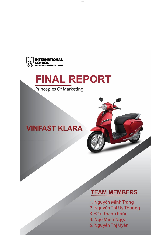 Final Report Vinfast Klara 1 - Nguyên lý Marketing | Trường Đại học Kinh tế, Đại học Quốc gia Hà Nội