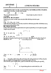 Nội dung lý thuyết về chuyên đề 1: Cân bằng hóa học | Lí thuyết Hoá đại cương | Trường Đại học khoa học Tự nhiên