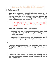 Khái niệm và Phân loại Phủ định với Phủ định biện chứng