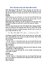 Giải SGK Tin học 12 Cánh diều Bài 10: Bộ chọn lớp, bộ chọn định danh