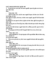 NHẬN ĐỊNH TƯ PHÁP QUỐC TẾ VỀ QUAN HỆ DÂN SỰ NƯỚC NGOÀI