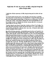 Nghị luận về việc vay mượn, cải biến, sáng tạo trong tác phẩm Truyện Kiều.| Văn mẫu lớp 12