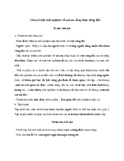 Soạn văn 6:  Soạn bài Chia sẻ một trải nghiệm về nơi em sống hoặc từng đến | Ngữ văn 6 | Kết nối tri thức