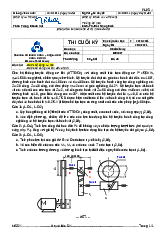 Đề thi cuối kỳ chi tiết máy - Nguyên Lý Máy | Trường Đại học Bách khoa Thành phố Hồ Chí Minh