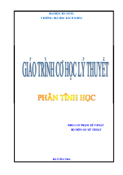 Giáo trình Cơ học lý thuyết (Phần tĩnh học)