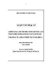 Chiến Lược Chuyển Đổi Số Nâng Cao Trải Nghiệm Khách Hàng | Môn Quản trị kinh doanh - Trường Cao đẳng công thương Việt Nam