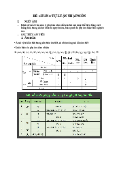 Đề cương tự luận nhập môn môn Việt ngữ học | Đại Học Hà Nội